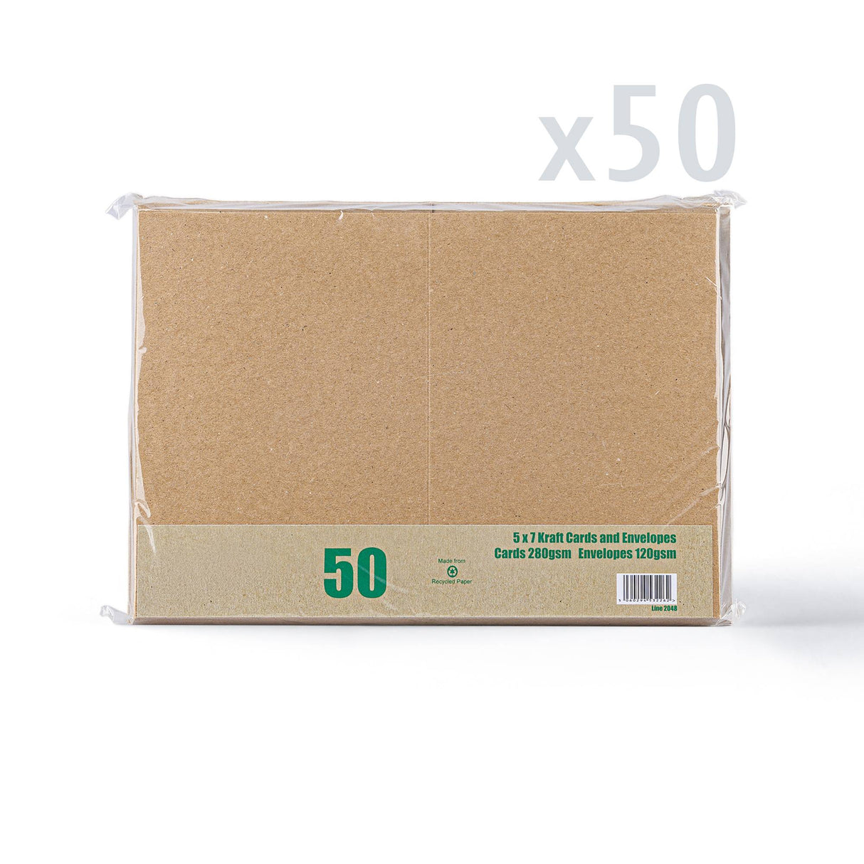 Conjunto de cartões e envelopes kraft