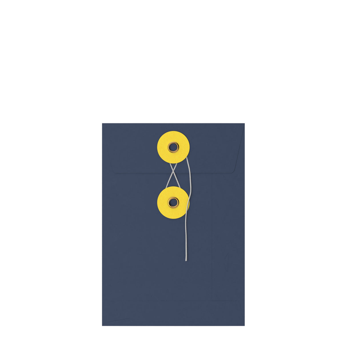 Envelopes coloridos com fecho de corda e anilha