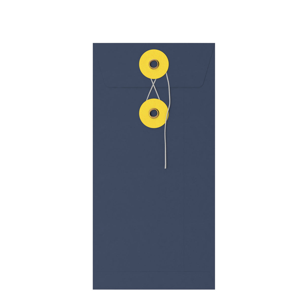 Envelopes coloridos com fecho de corda e anilha