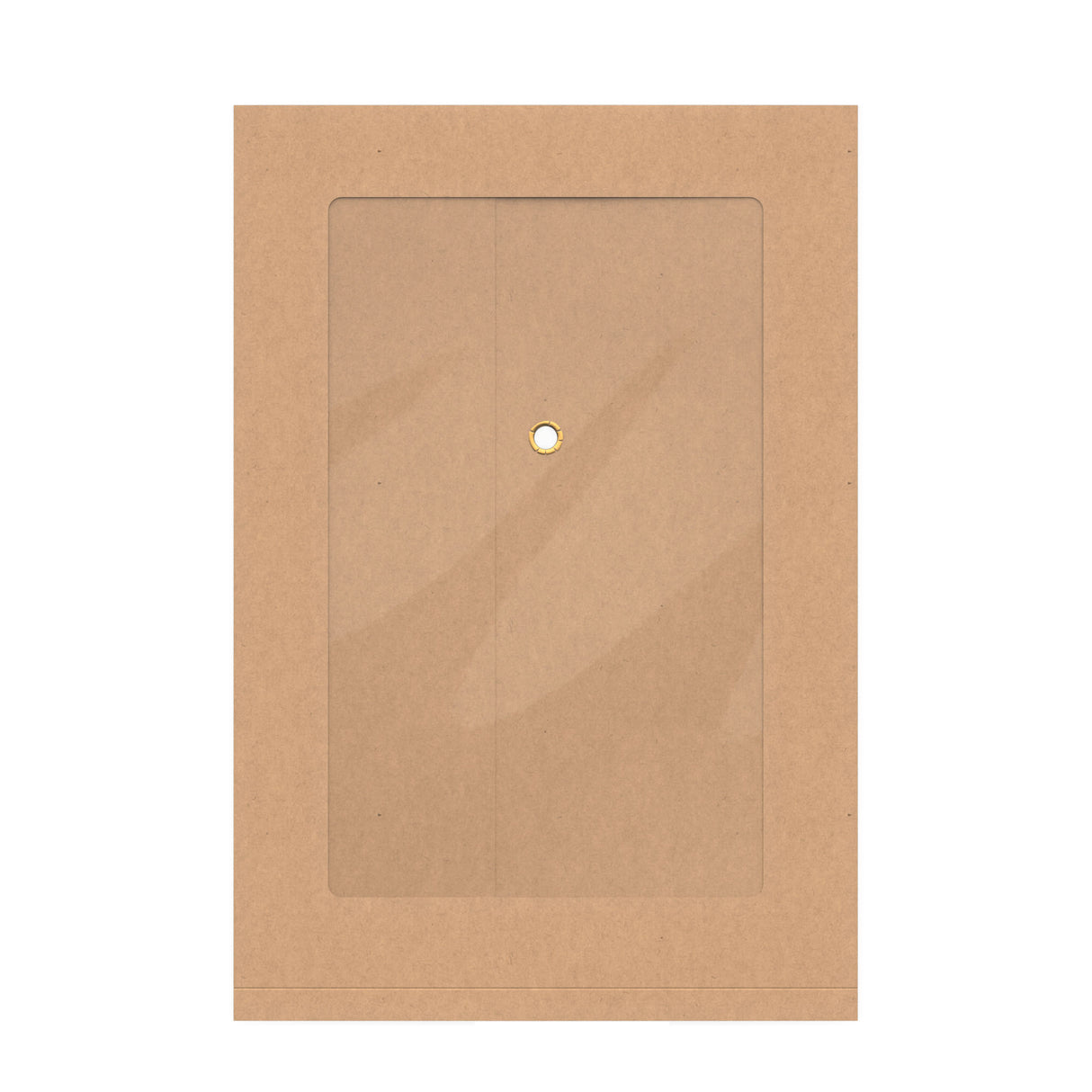 Envelopes com fecho de corda e arruela com reforço e janela panorâmica