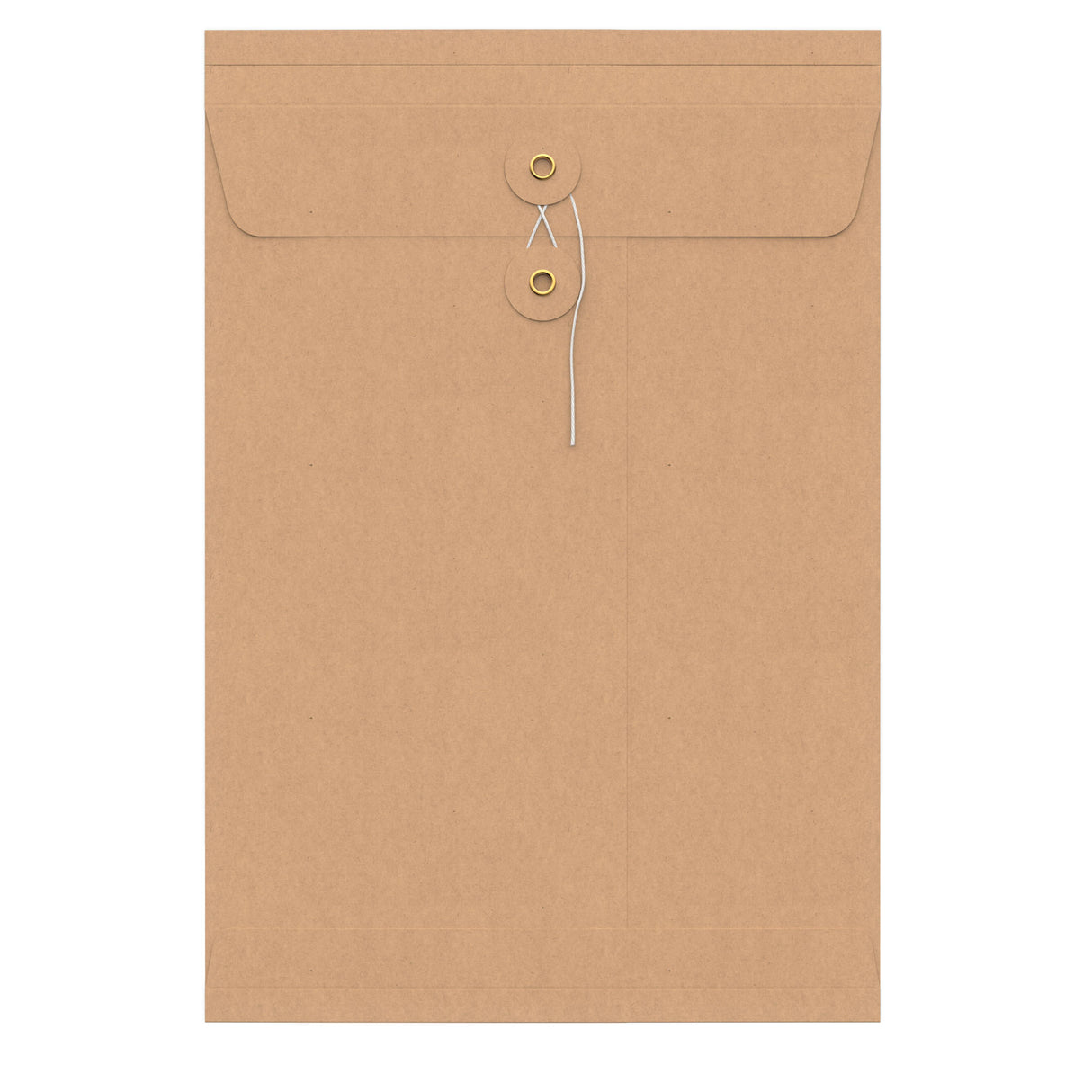 Envelopes com fecho de corda e arruela e reforço