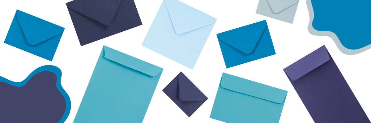 Envelopes azuis