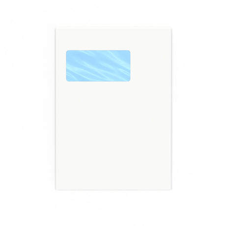 Envelope branco com janela 229x162 mm (C5)