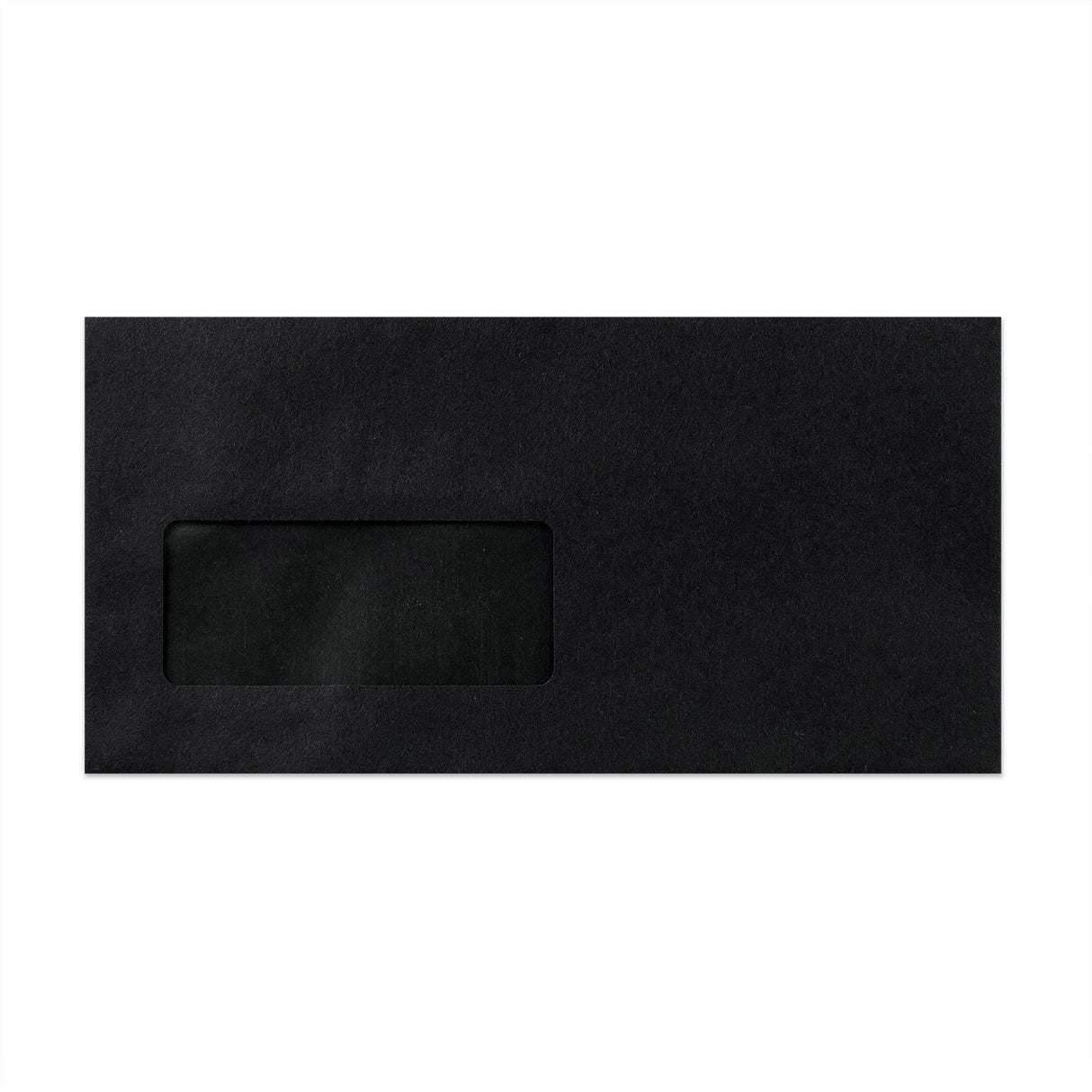 Envelope preto com janela 110x220 mm (DL)