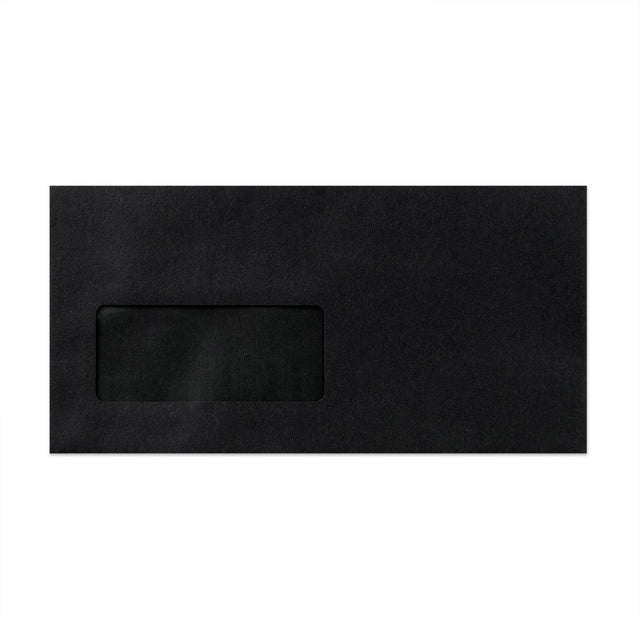 DL Black Peel & Seal Coloured Envelope (110 x 220mm)