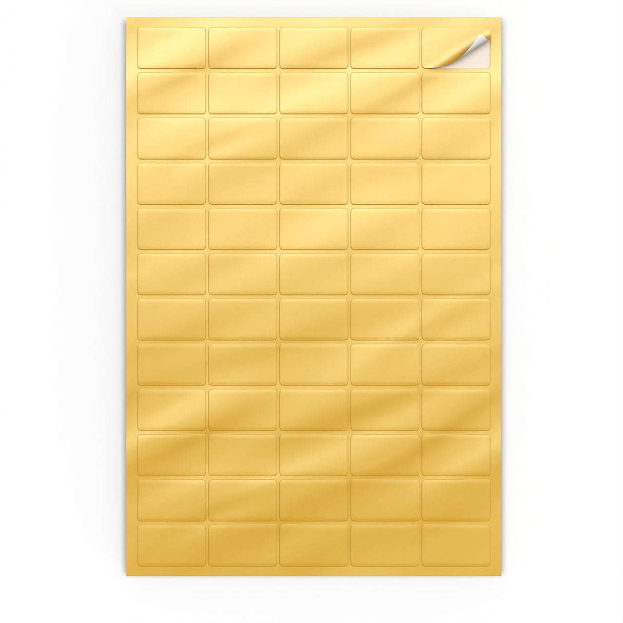 Etiquetas adesivas retangulares