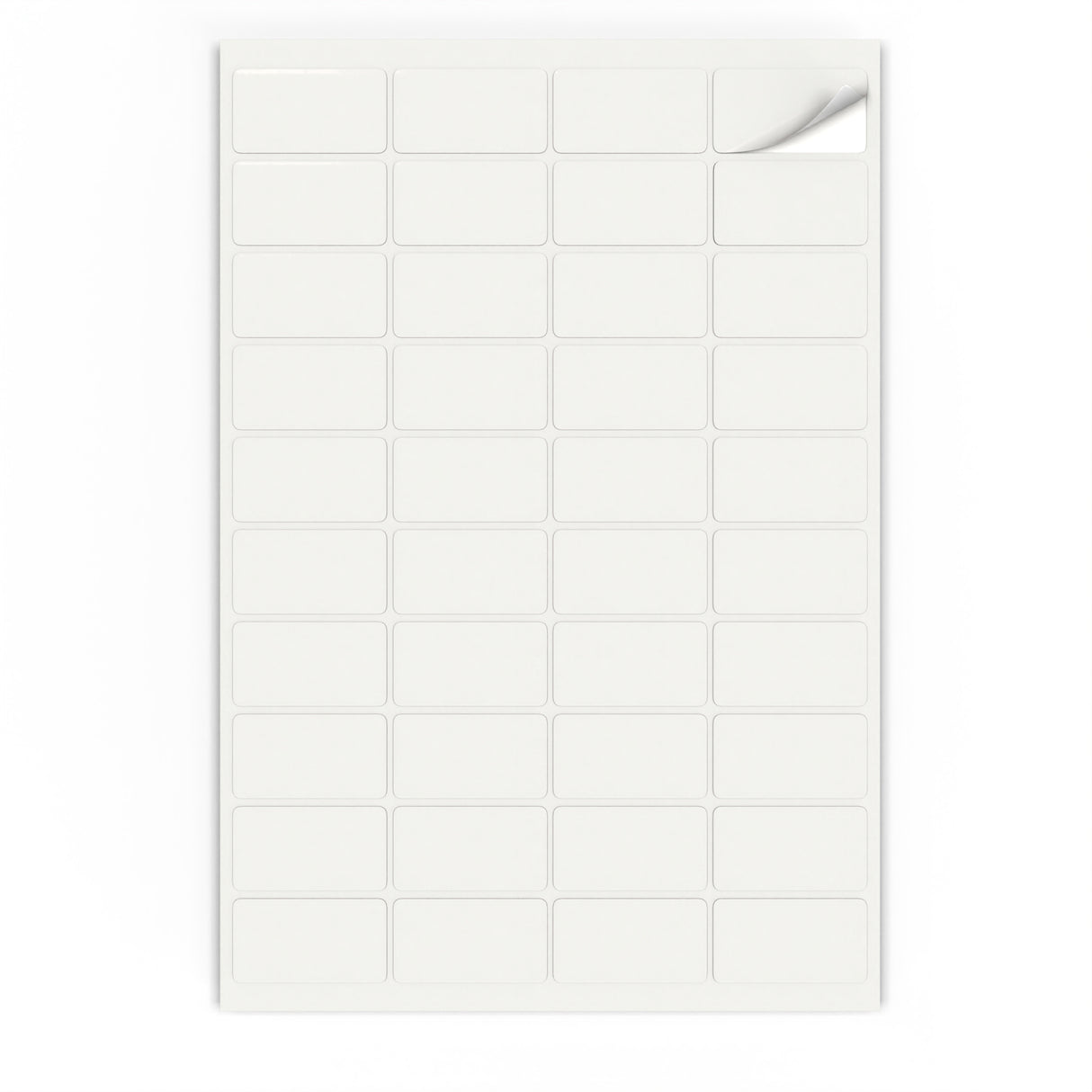 Etiquetas adesivas retangulares