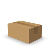 Caixas de papelão com abas para envio