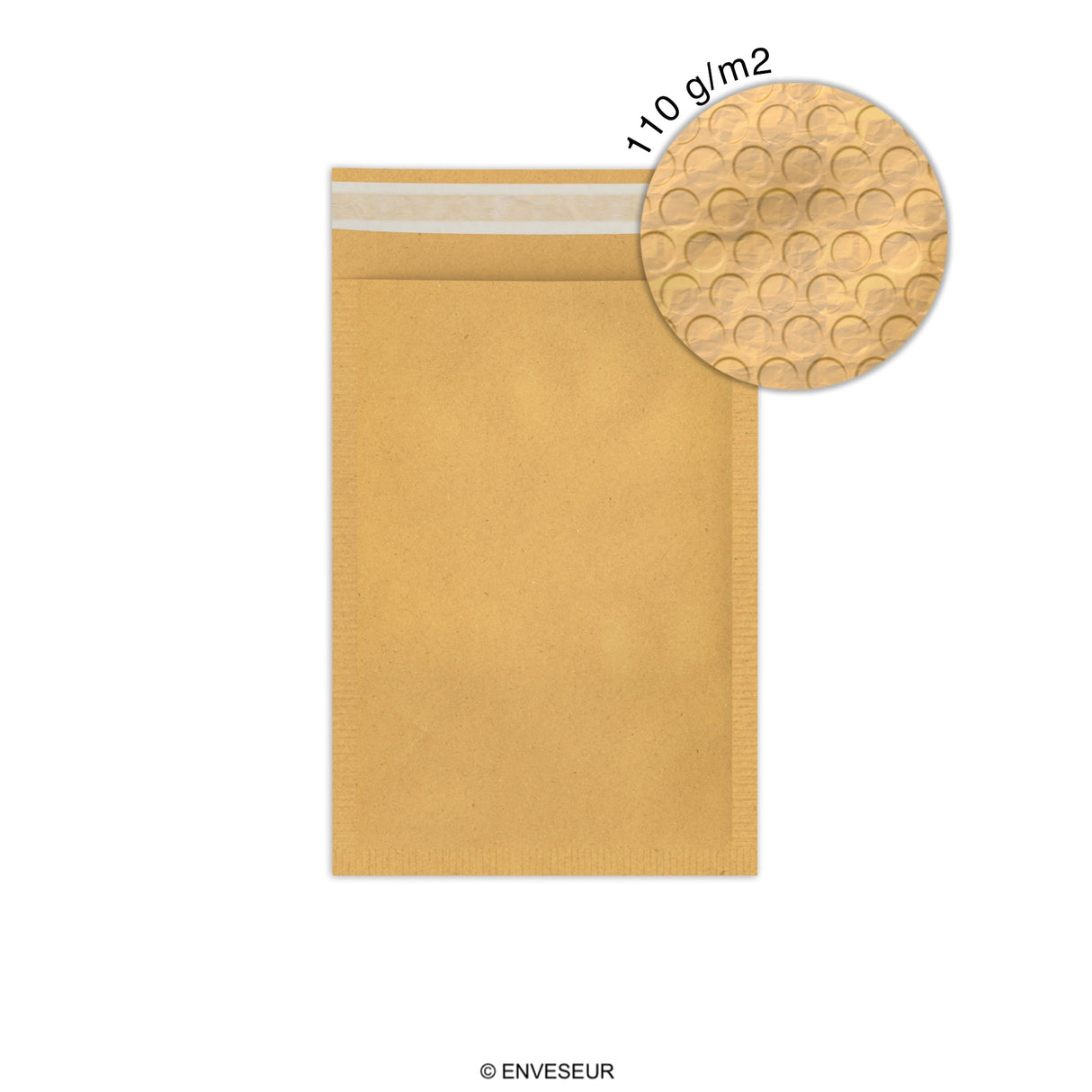 Envelopes almofadados de bolha de papel Kraft - econômico