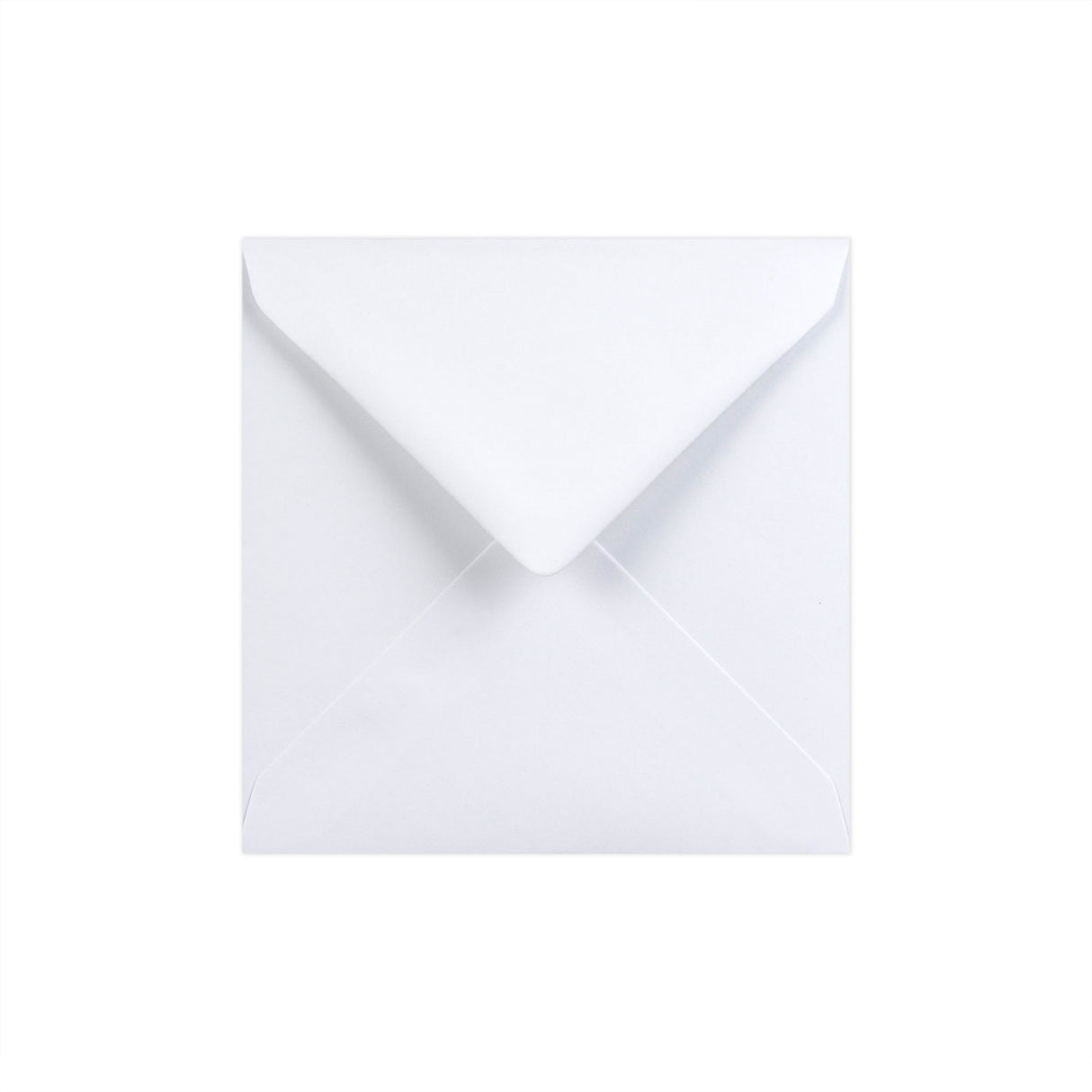 Envelope branco – aba em diamante 130x130 mm