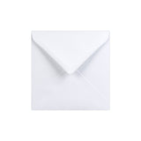 Envelope branco – aba em diamante 130x130 mm
