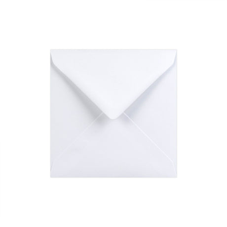 Envelope branco – aba em diamante 130x130 mm