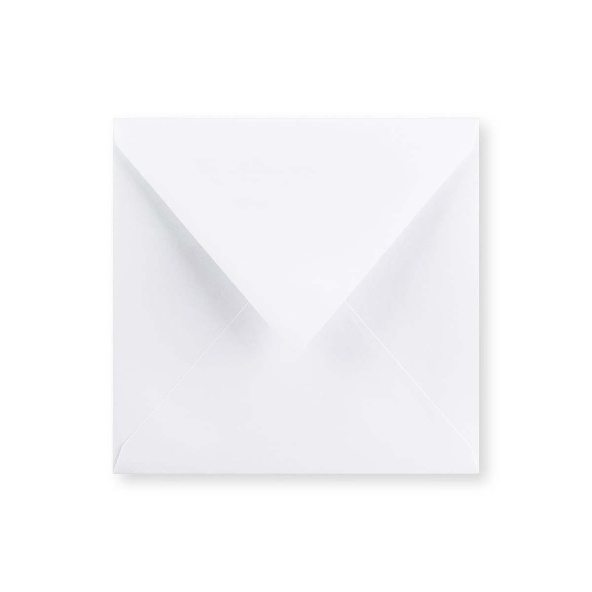 Envelope branco – aba em diamante 165x165 mm