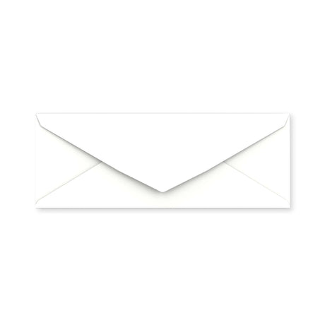 Envelope branco – aba em diamante 80x215 mm