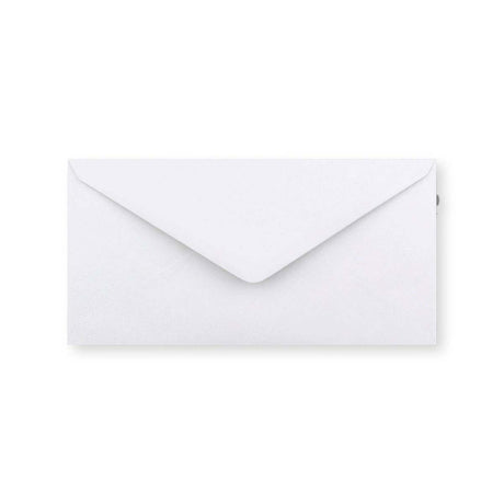 Envelope branco – aba em diamante 110x220 mm (DL)