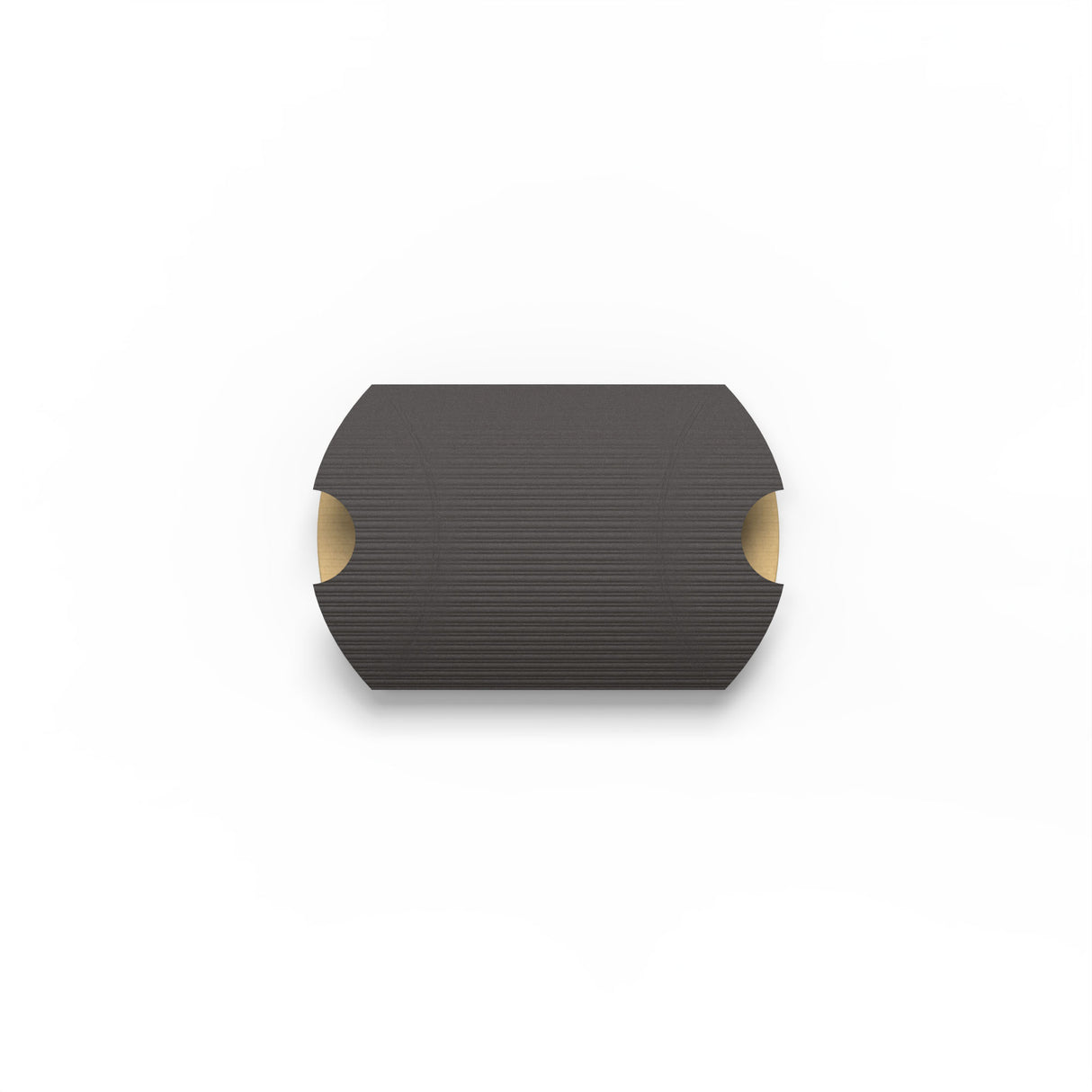 Caixa de travesseiro preta com nervuras