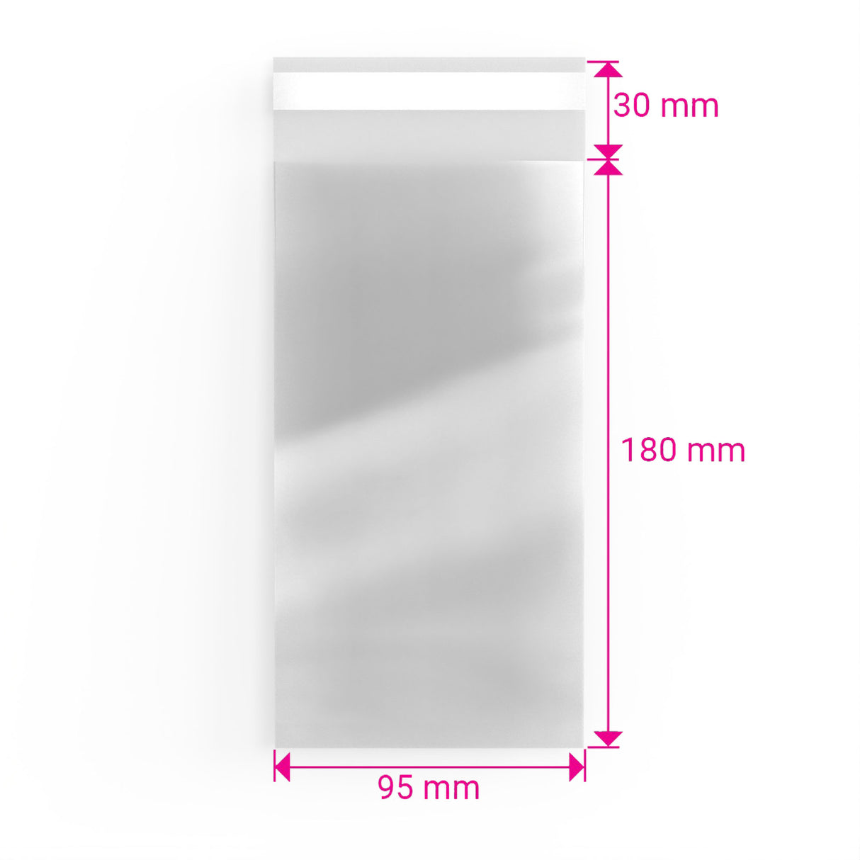 Sacos de celofane sem cabeçalho (OPP)