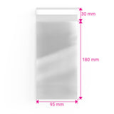 Sacos de celofane sem cabeçalho (OPP)