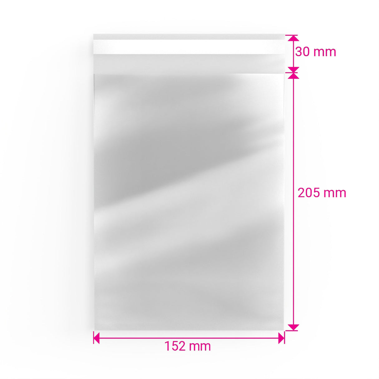 Sacos de celofane sem cabeçalho (OPP)