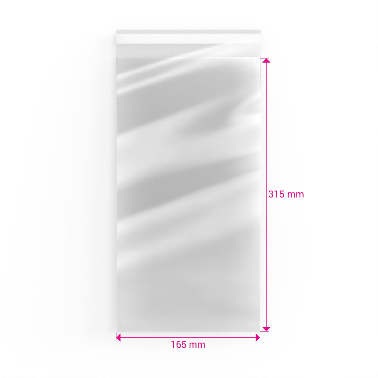 Sacos de celofane sem cabeçalho (OPP)