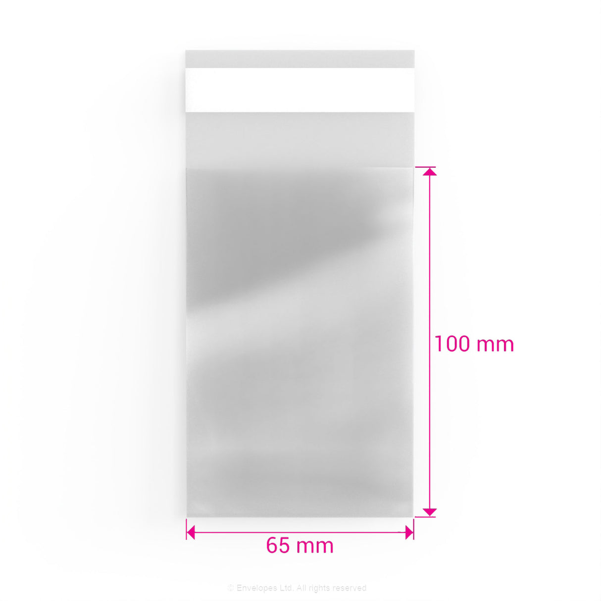 Sacos de celofane sem cabeçalho (OPP)