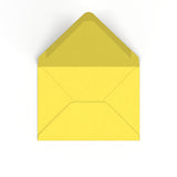 Envelope amarelo girassol 133x184 mm