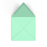 Envelope verde jade 155x155 mm