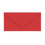 Envelope vermelho cereja 110x220 mm (DL)