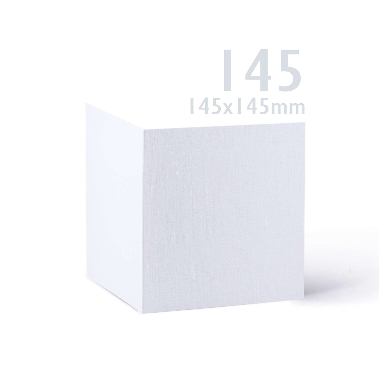 Conjunto de cartões e envelopes com acabamento de linho