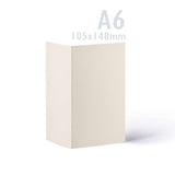 Conjunto de cartões e envelopes com acabamento de linho