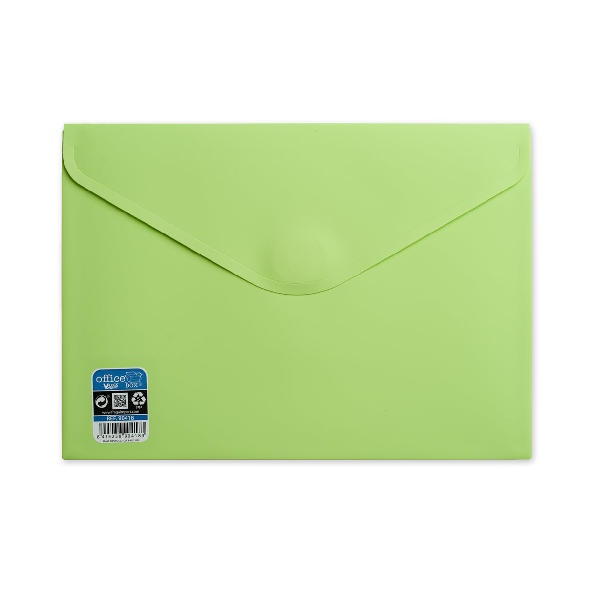 Envelopes de polipropileno V-LOCK Vital Colors com fecho de velcro