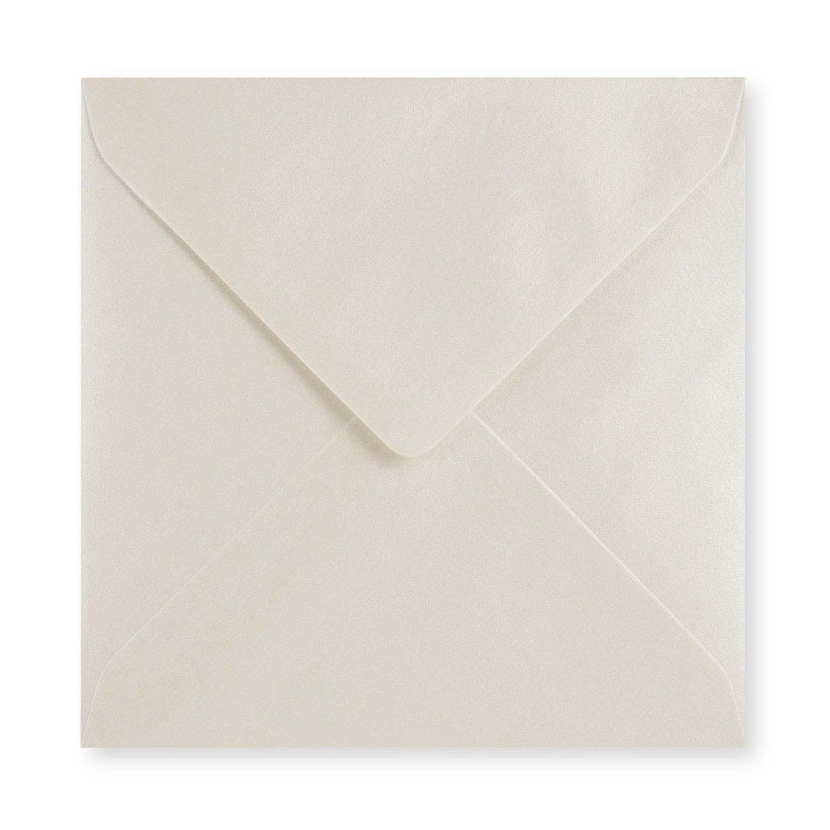 Envelope cor ostra – aba em diamante 155x155 mm