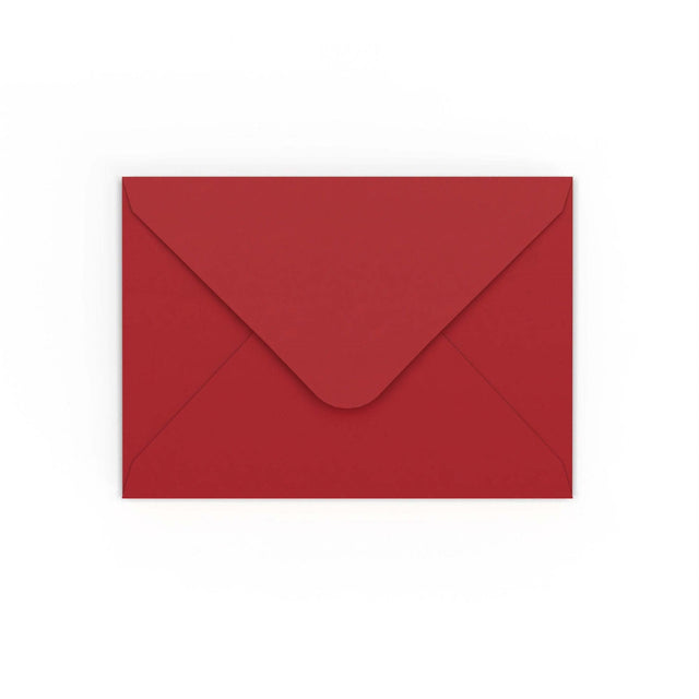 Dark Red Gummed V-Flap Envelope (125 x 175mm)