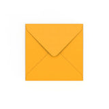 Envelope amarelo mostarda 130x130 mm