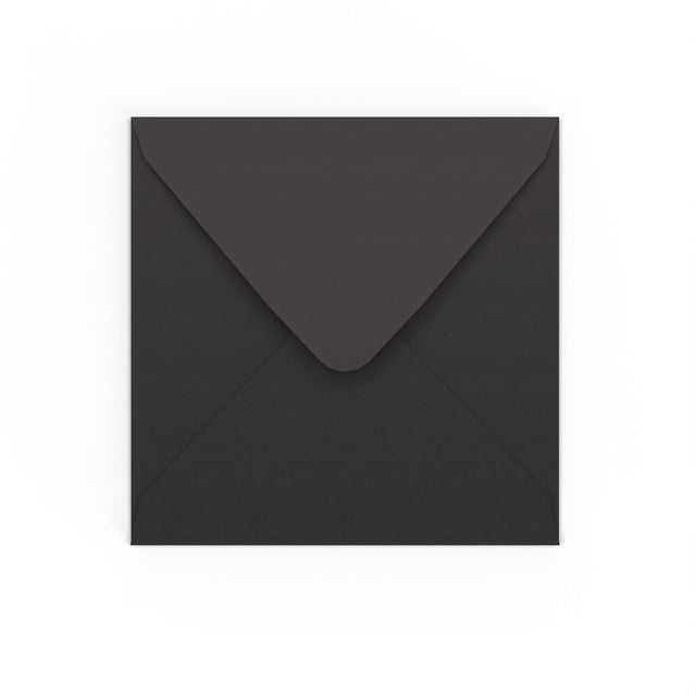 Black Gummed V-Flap Envelope 155×155 mm