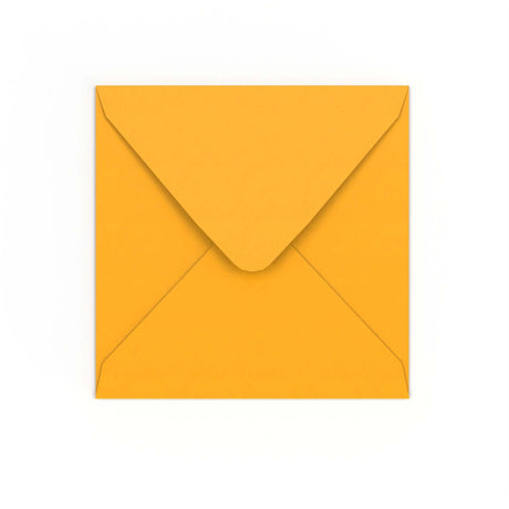 Envelope amarelo mostarda 155x155 mm