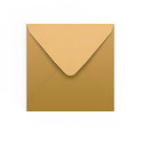 Envelope dourado 155x155 mm