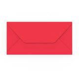Envelope vermelho escuro 110x220 mm (DL)
