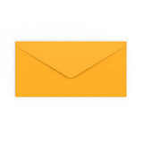Envelope amarelo mostarda 110x220 mm (DL)