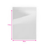 Saco de plástico transparente com fecho zip