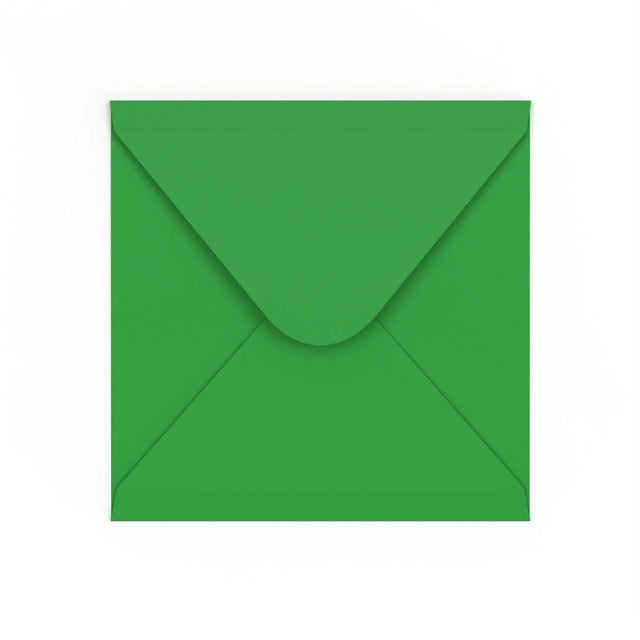 Mid Green Gummed V-Flap Envelope (140 x 140mm)