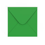 140x140 mm Verde Médio Quadrado 120gsm com adesivo gomado