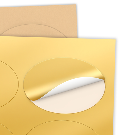 Etiquetas adesivas ovais