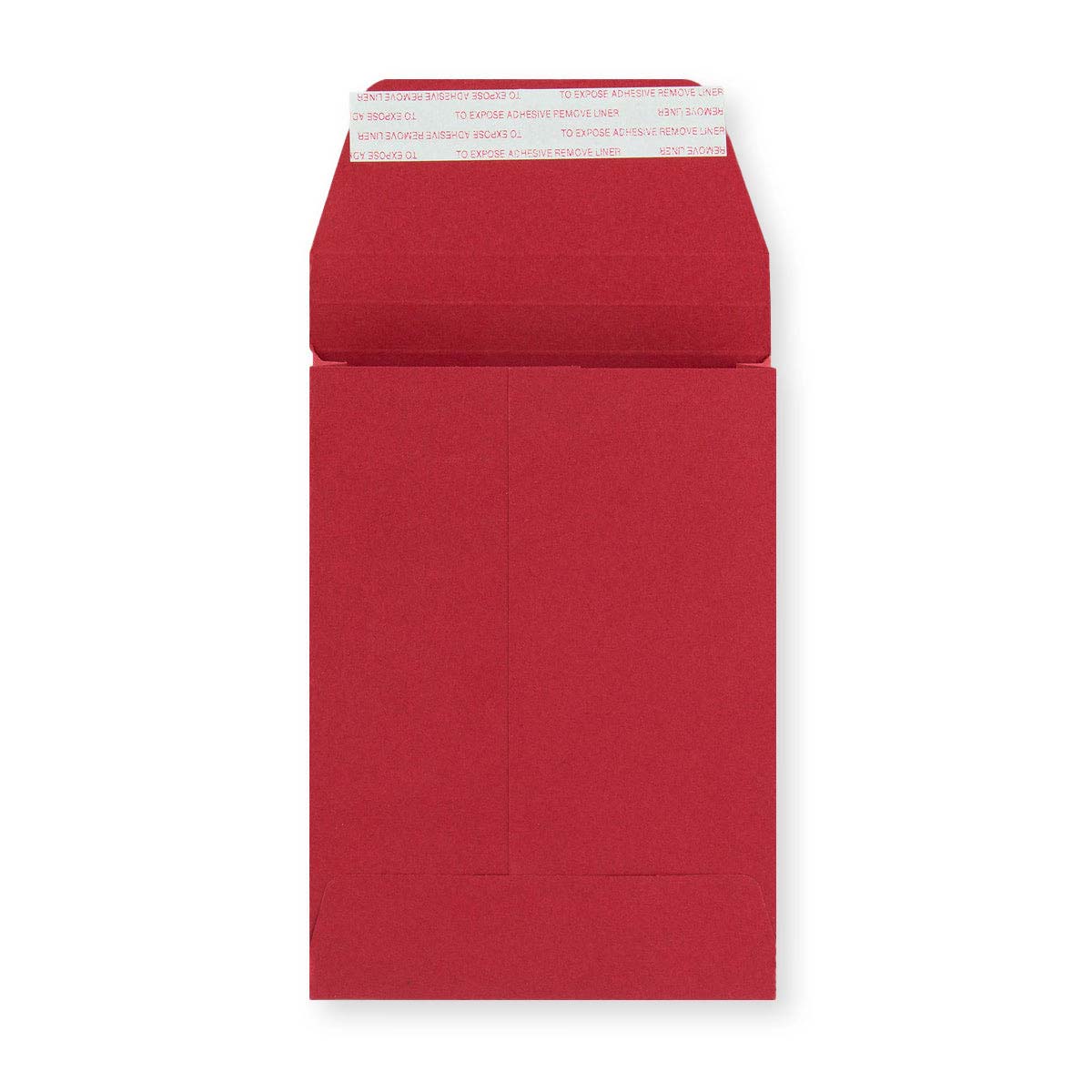 Envelope vermelho de alto gramagem com reforço 162x114x25 mm (C6)