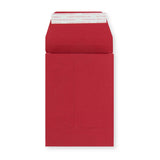 Envelope vermelho de alto gramagem com reforço 162x114x25 mm (C6)