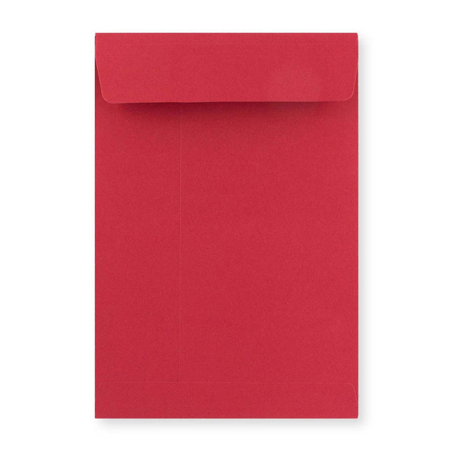 C4 Dark Red Peel & Seal Gusset Envelope (229 x 324 x 25mm)