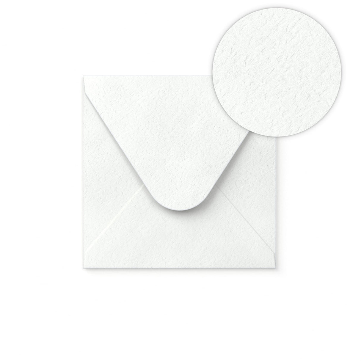 Envelope branco com efeito martelado 110x110 mm