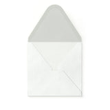Envelope branco com efeito martelado 110x110 mm