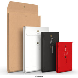 Envelopes com fecho de corda e arruela e reforço