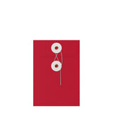 Envelopes coloridos com fecho de corda e anilha